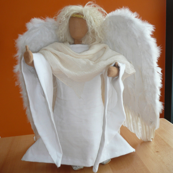 Schnitt für Engelkleid 50 cm-Figur